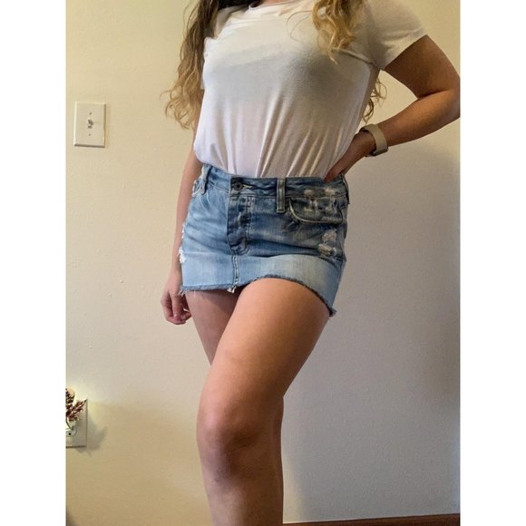 American Eagle Denim Mini Skirt - Picture 7 of 7
